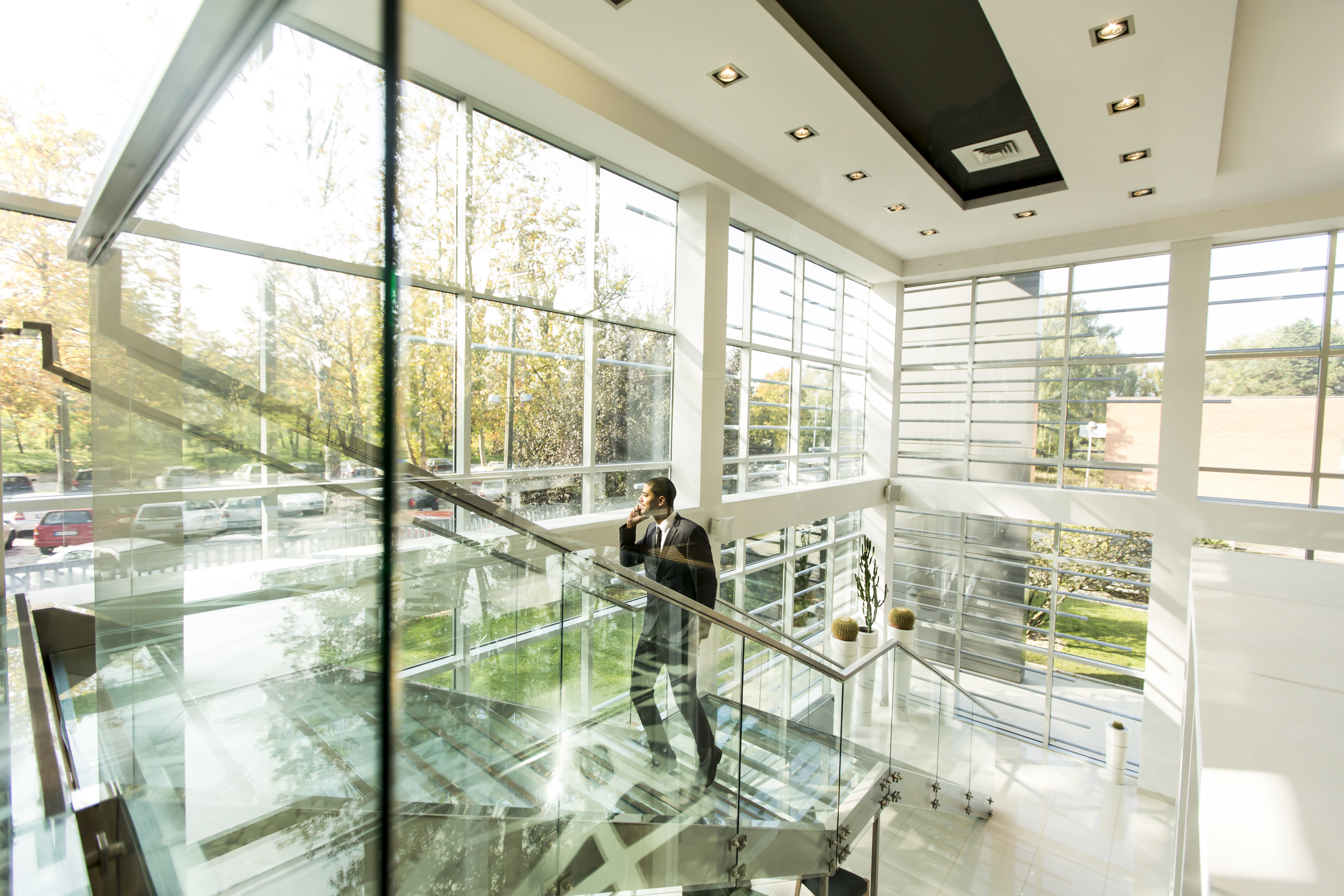 Commercial office glass partition installation by RG Glass