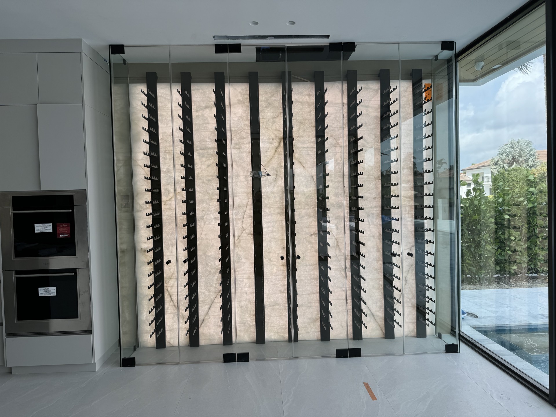 Custom glass installation by RG Glass